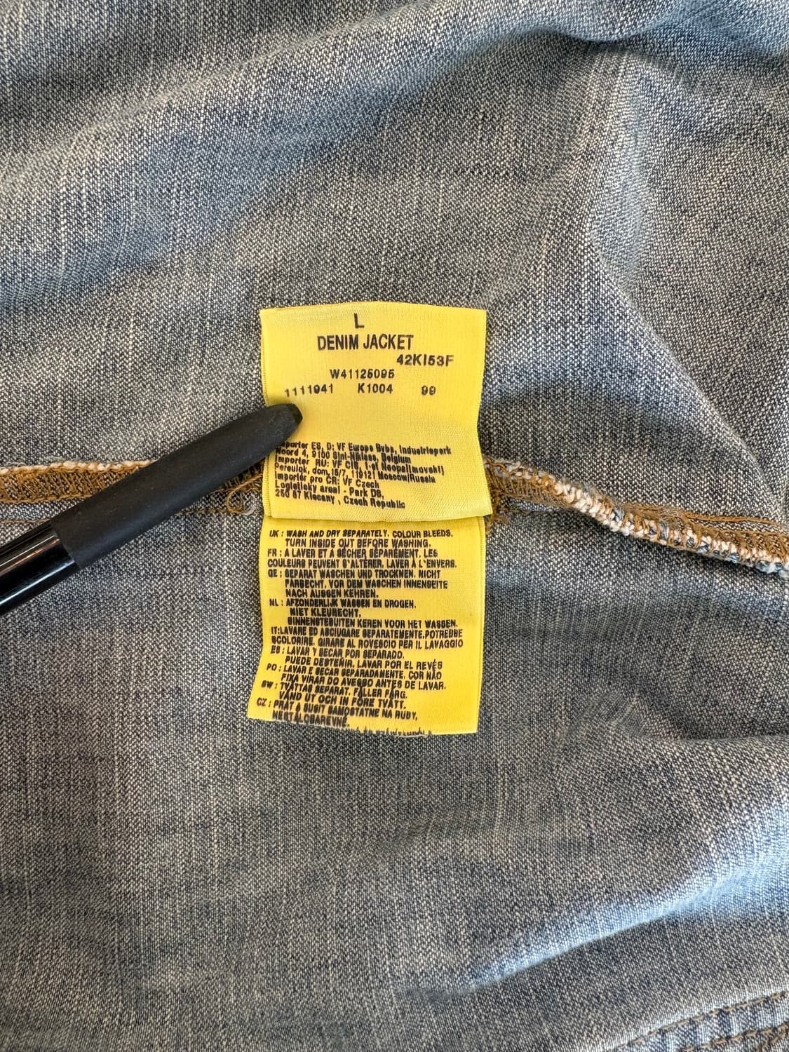 랭글러 데님자켓 상품이미지6