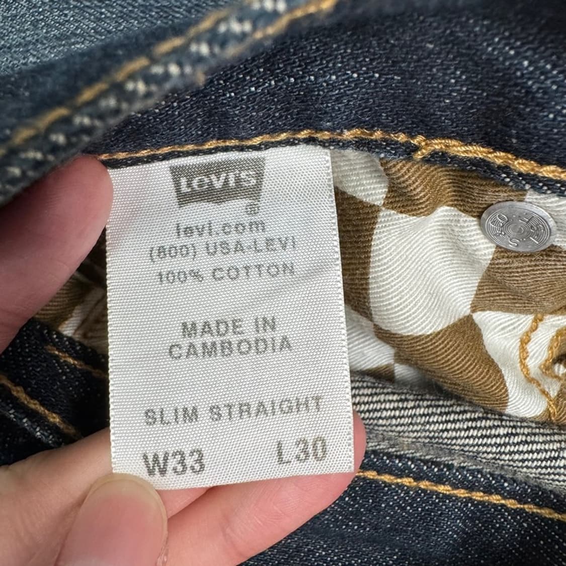 LEVI'S 스트레이트 데님 팬츠 W33 L30 상품이미지5