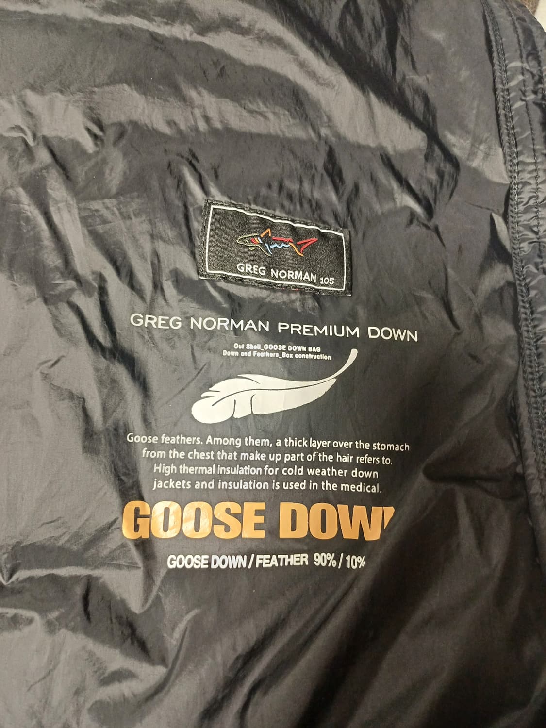[정품/구스다운] 그렉노먼 여성 프리미엄 거위털 패딩 (사이즈 105) 상품이미지5