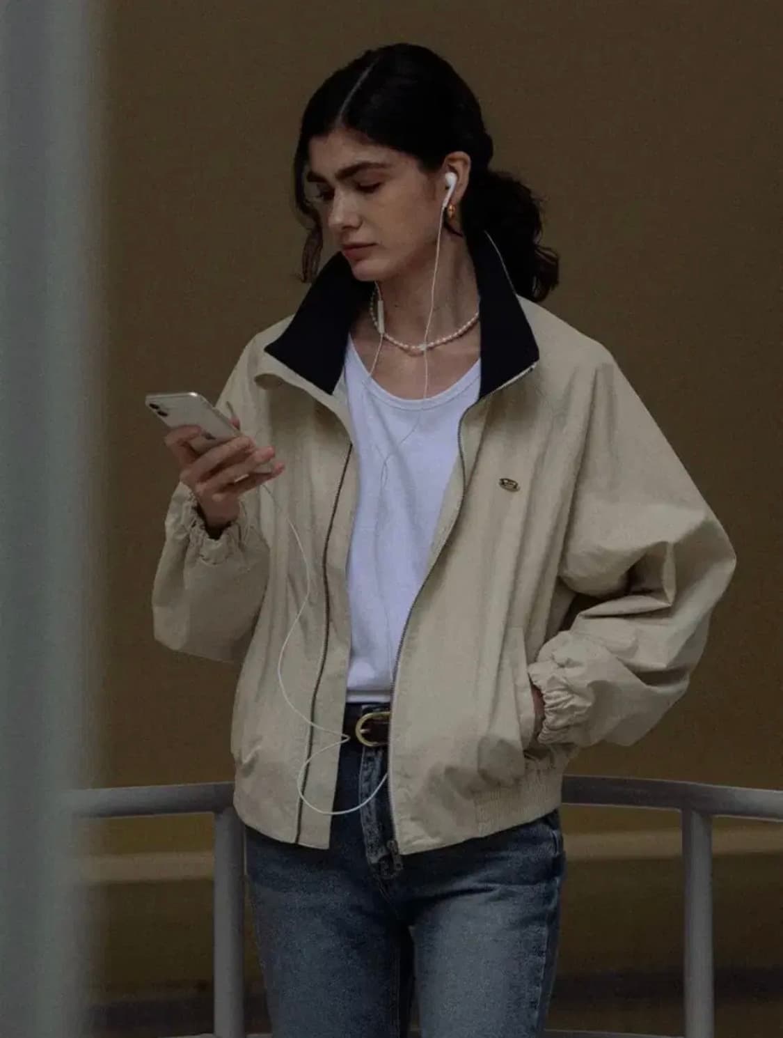 틸아이다이 봄버 자켓 블루종 워크 자켓 상품이미지1