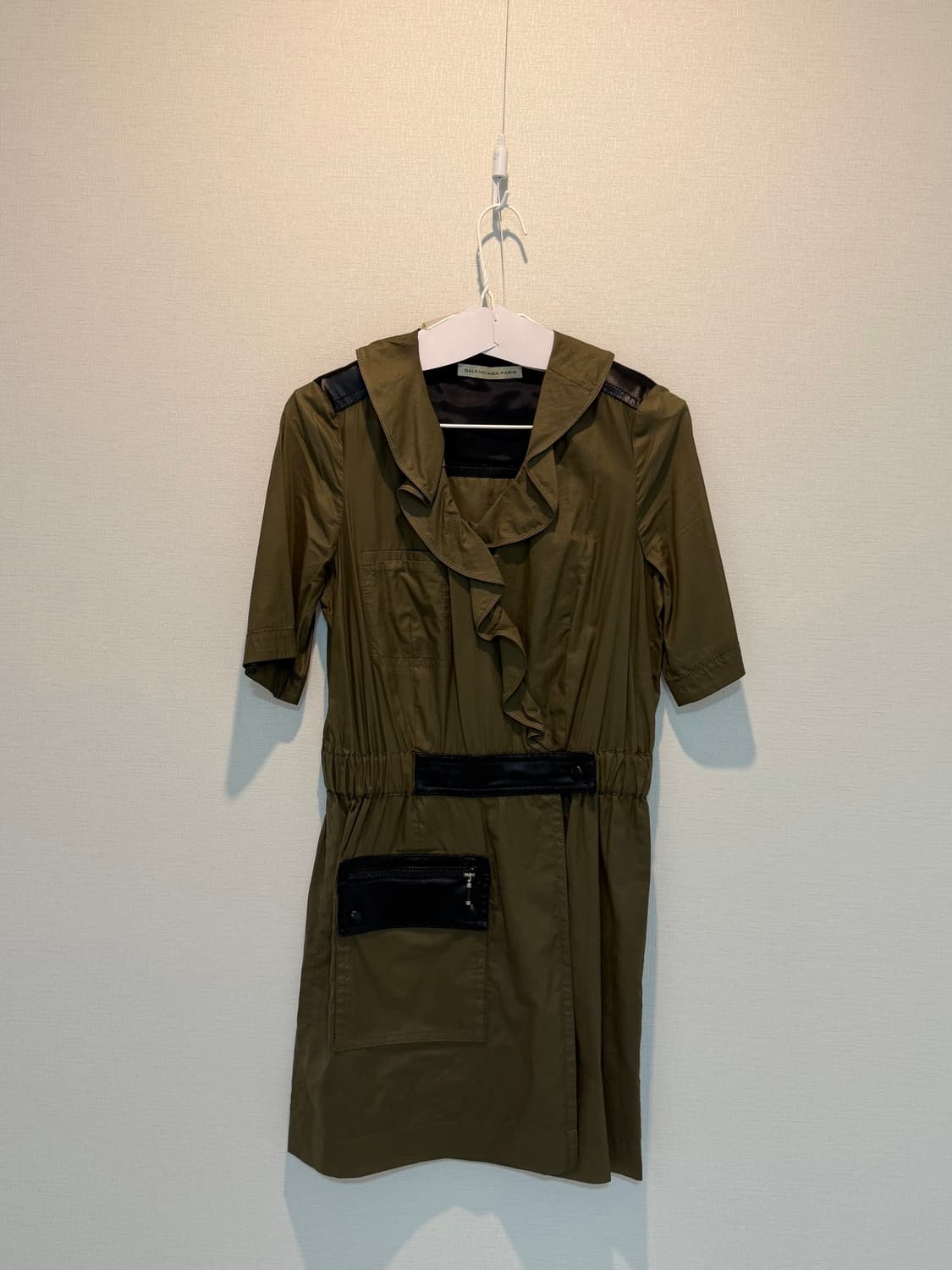 빈티지 발렌시아가 드레스 카키 (36 사이즈) 상품이미지1
