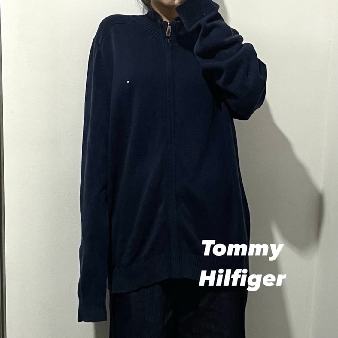 타미힐피거 니트 집업 상품이미지1