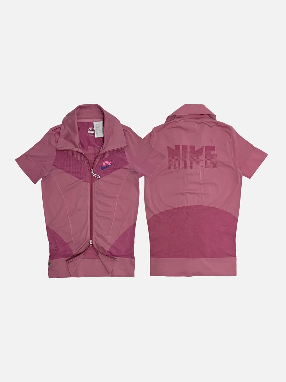 나이키 핑크 투웨이 반팔 져지 집업 상품이미지1