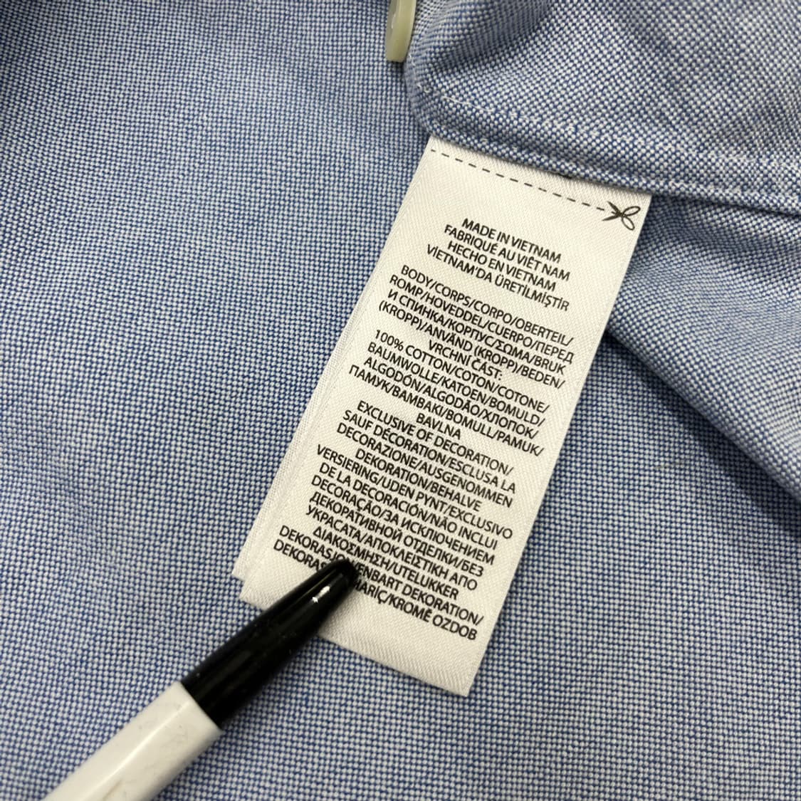 폴로 랄프로렌 옥스포드 소라 셔츠 M 상품이미지6