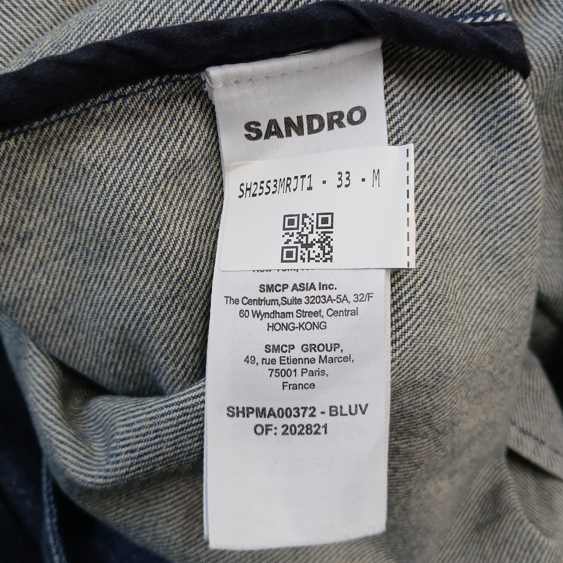 SANDRO 산드로 데님 롱 코트 상품이미지7