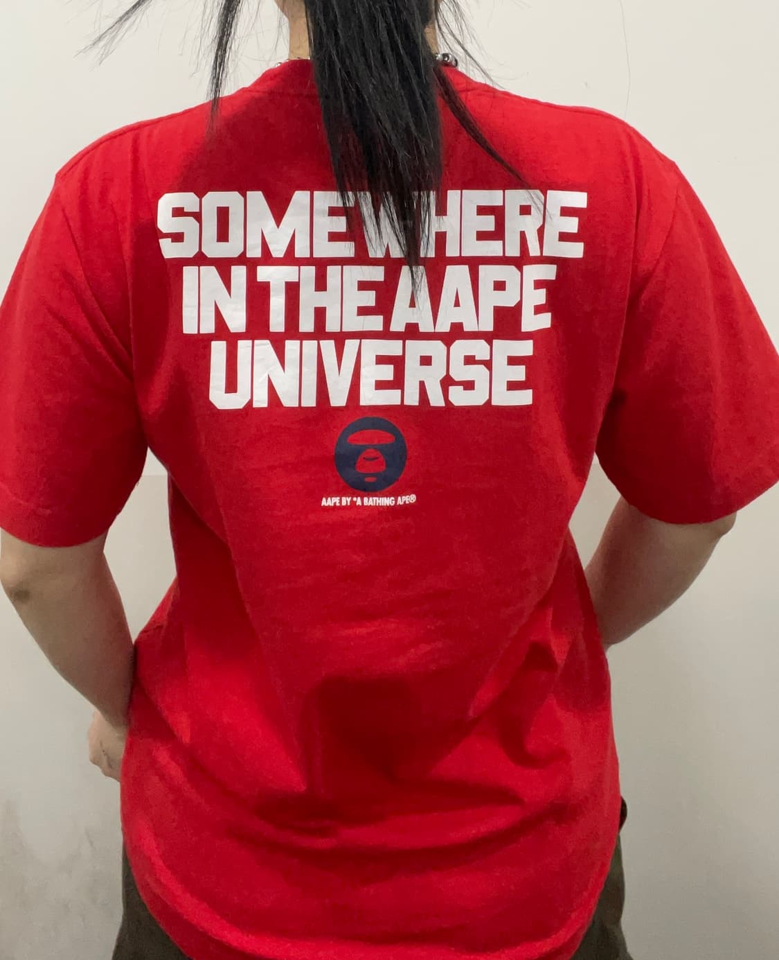 Aape 에이프 카모플라주 포켓 백 프린팅 반팔티셔츠 상품이미지2