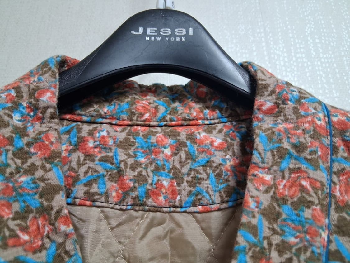 개량한복형 맞춤제작 꽃무늬 퀼팅 누빔 롱원피스 랩디지인 새거컨디션77 상품이미지5