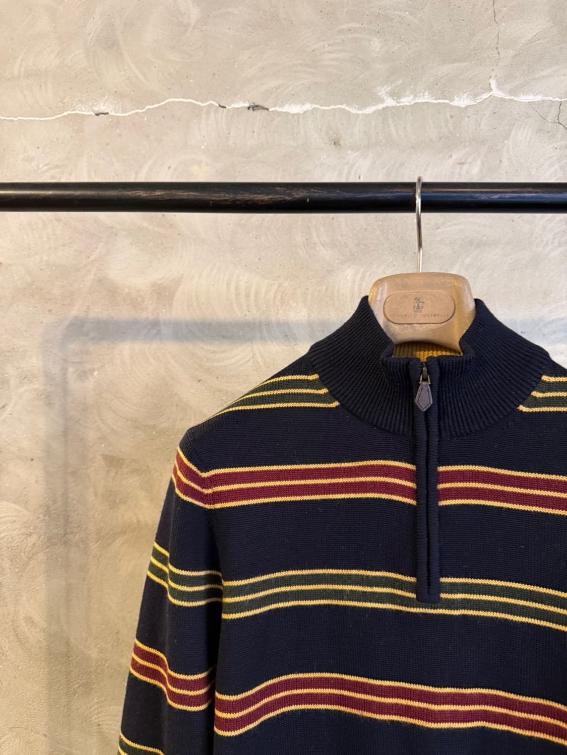 브룩스 브라더스 퀴터짚 짚업 니트 100 상품이미지5