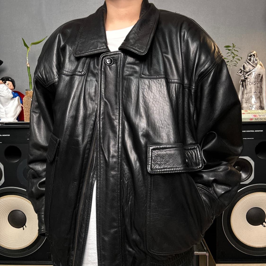 밍크퍼 램스킨 봄버자켓 상품이미지1