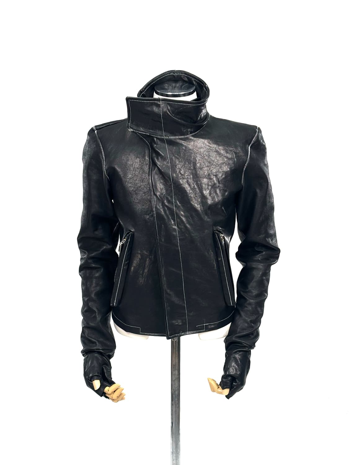 핸드메이드 lamb overlock stitch high jacket 상품이미지1