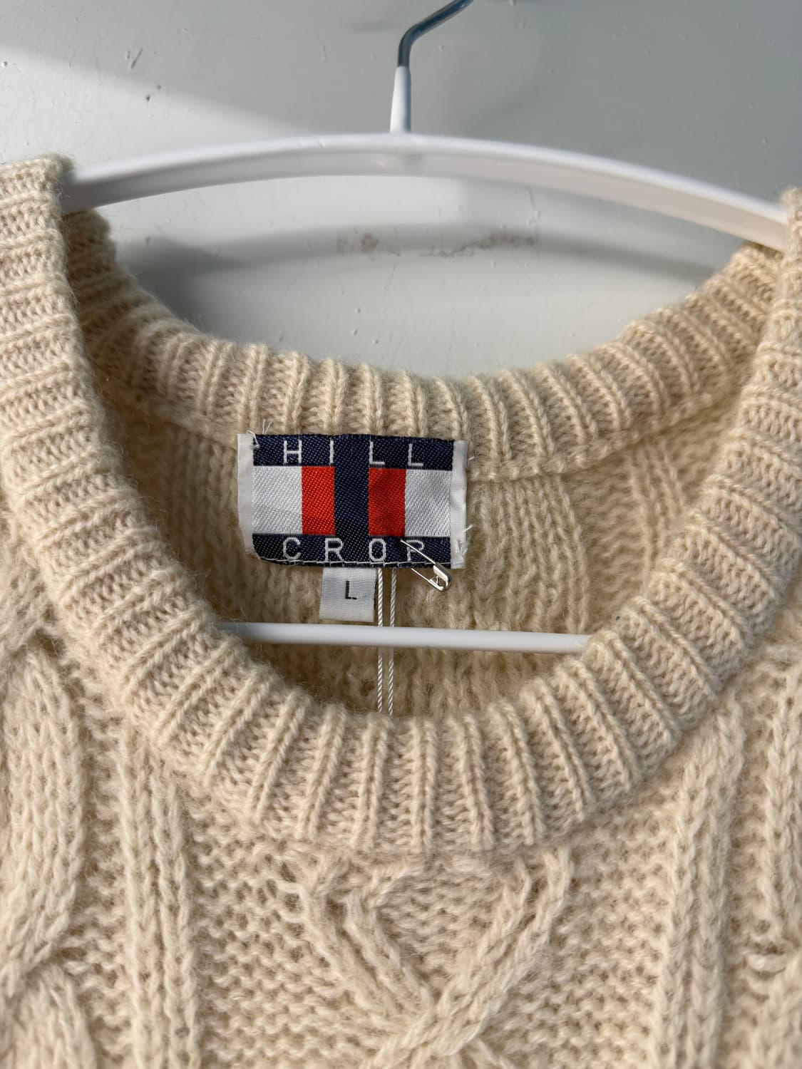 빈티지 피셔맨 스웨터 아이보리 니트 상품이미지6