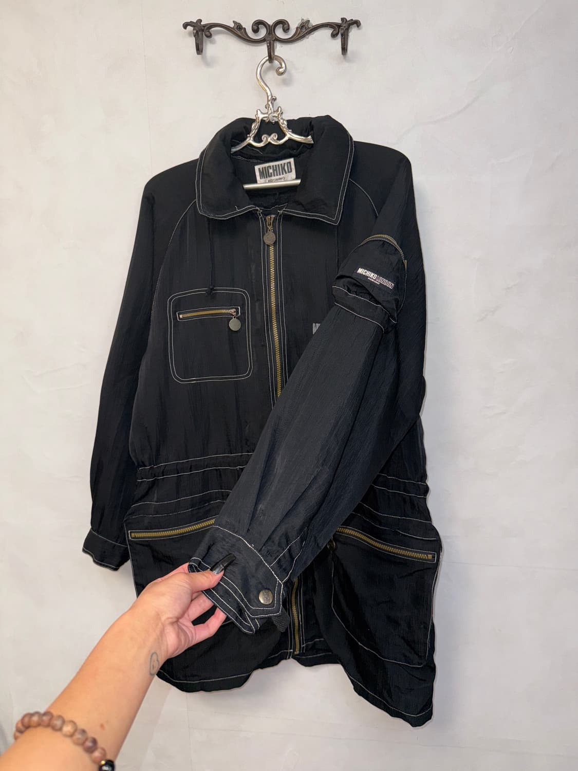 MICHIKO KOSHINO london black rain coat  상품이미지4