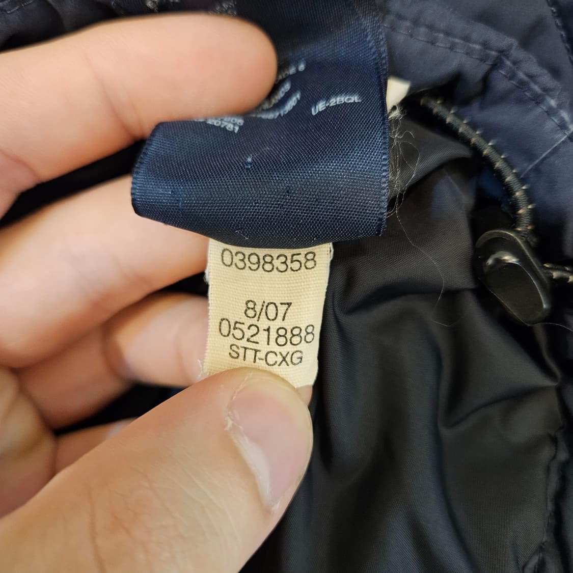 90(S)/실측95(S)타미힐피거 퀼팅 자켓 남성 점퍼 상품이미지9