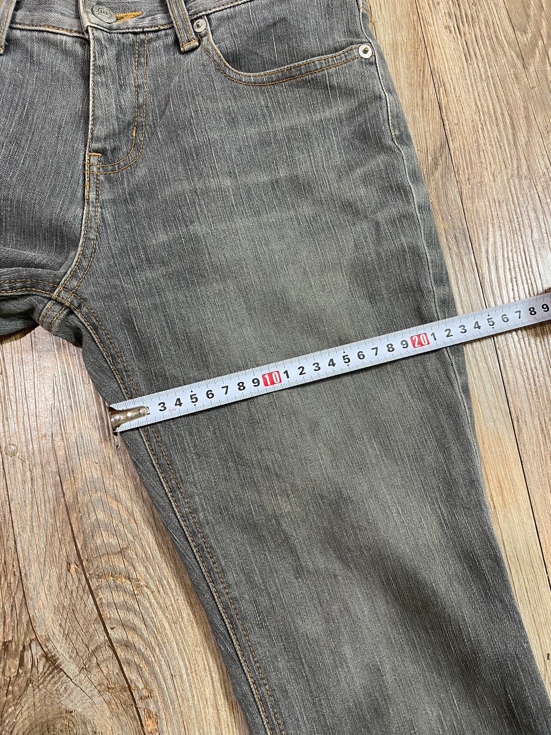 폴로 진스 슬림 부츠컷 데님 청바지 팬츠 그레이 W30 상품이미지7