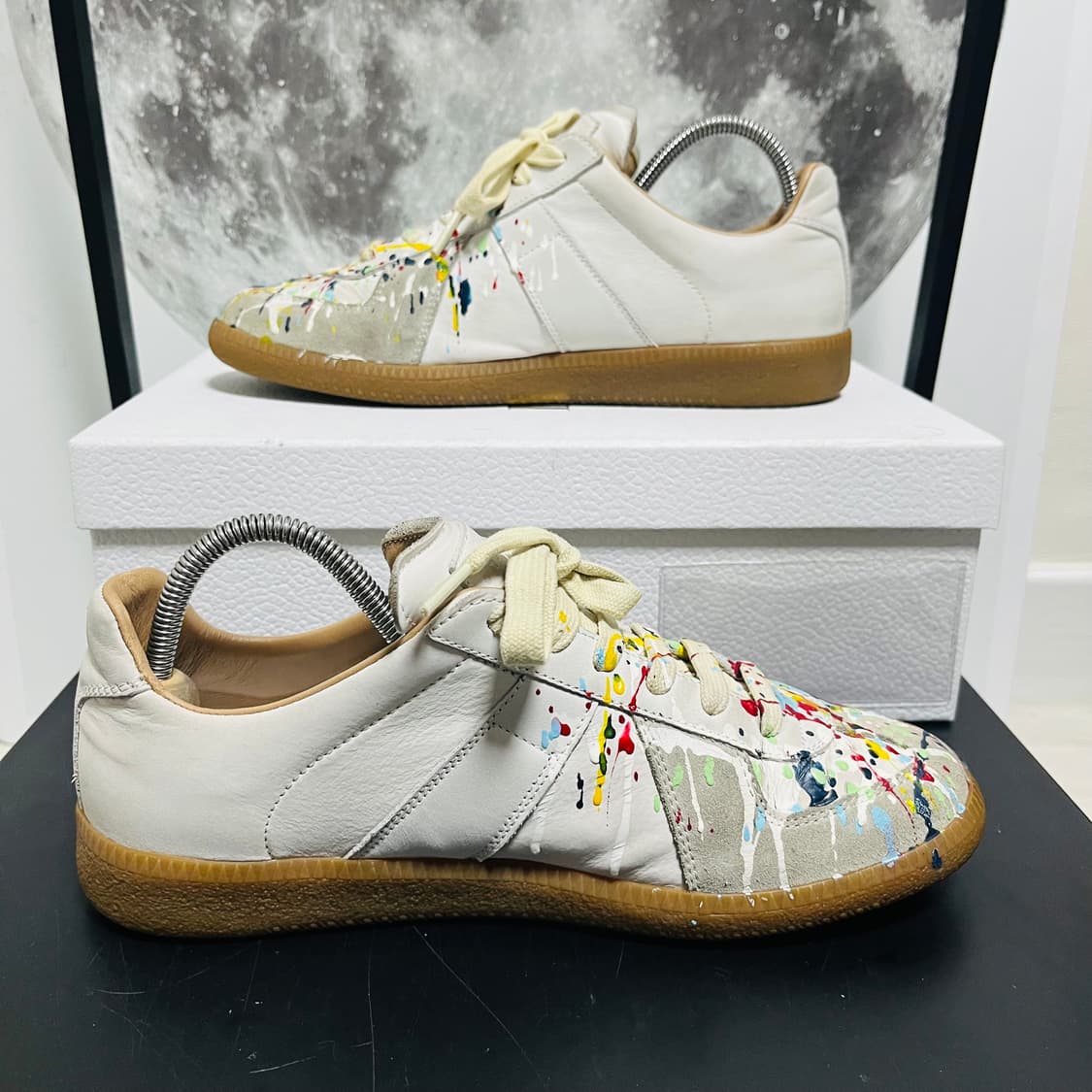 정품 39) 마르지엘라 페인팅 독일군 스니커즈 250~255 상품이미지2