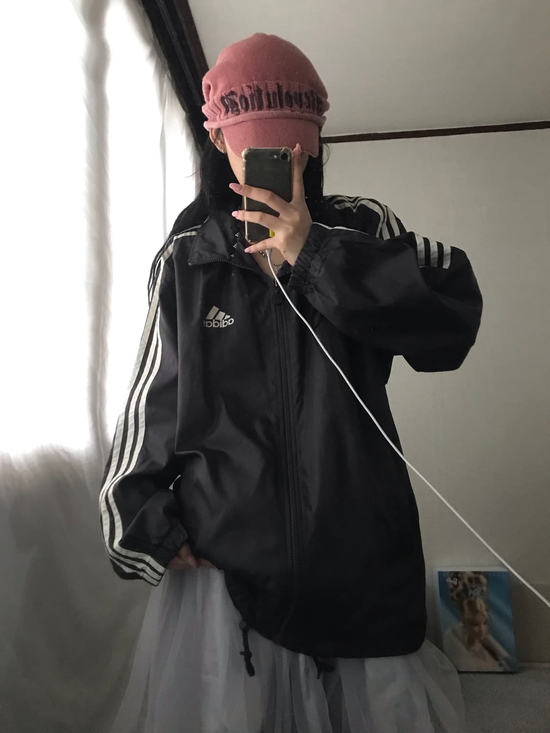 아디다스90s 브라운 오버핏 바람막이 상품이미지8