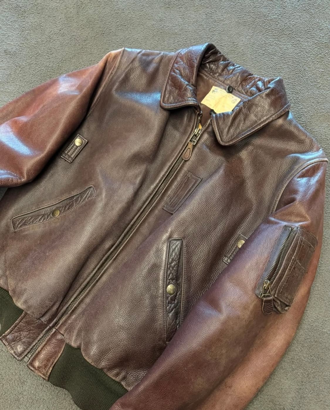 찰스 쉐비뇽 80s 리얼 가죽 자켓 상품이미지2