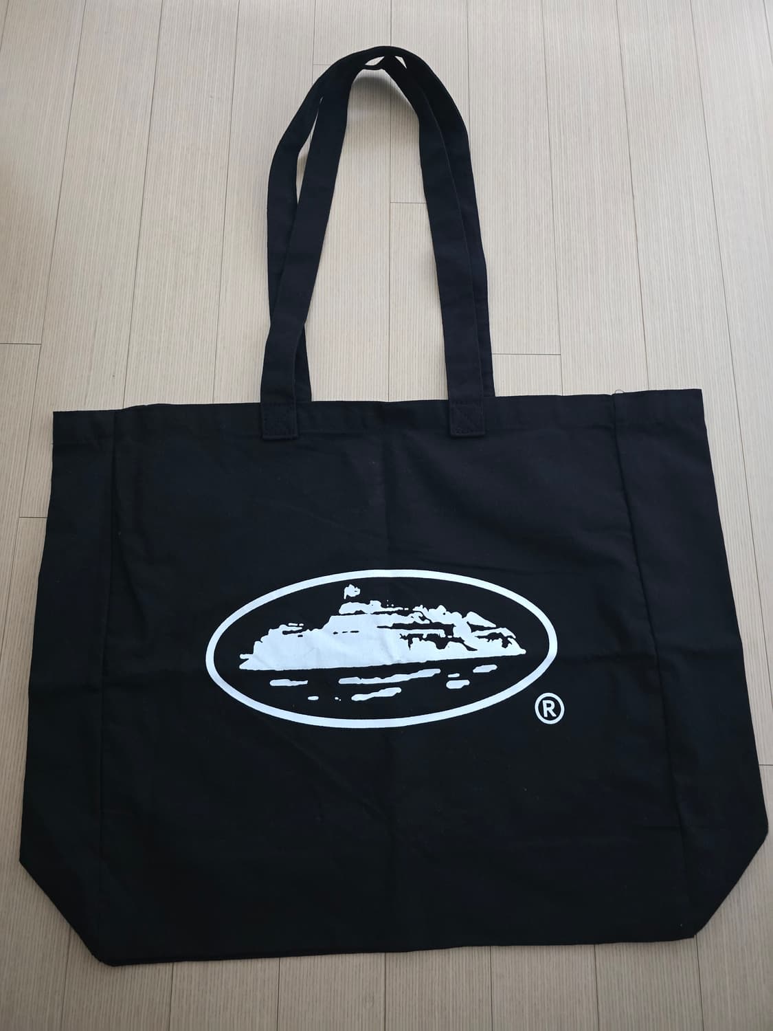 코르테이즈 캔버스 토트백 블랙 화이트 상품이미지1