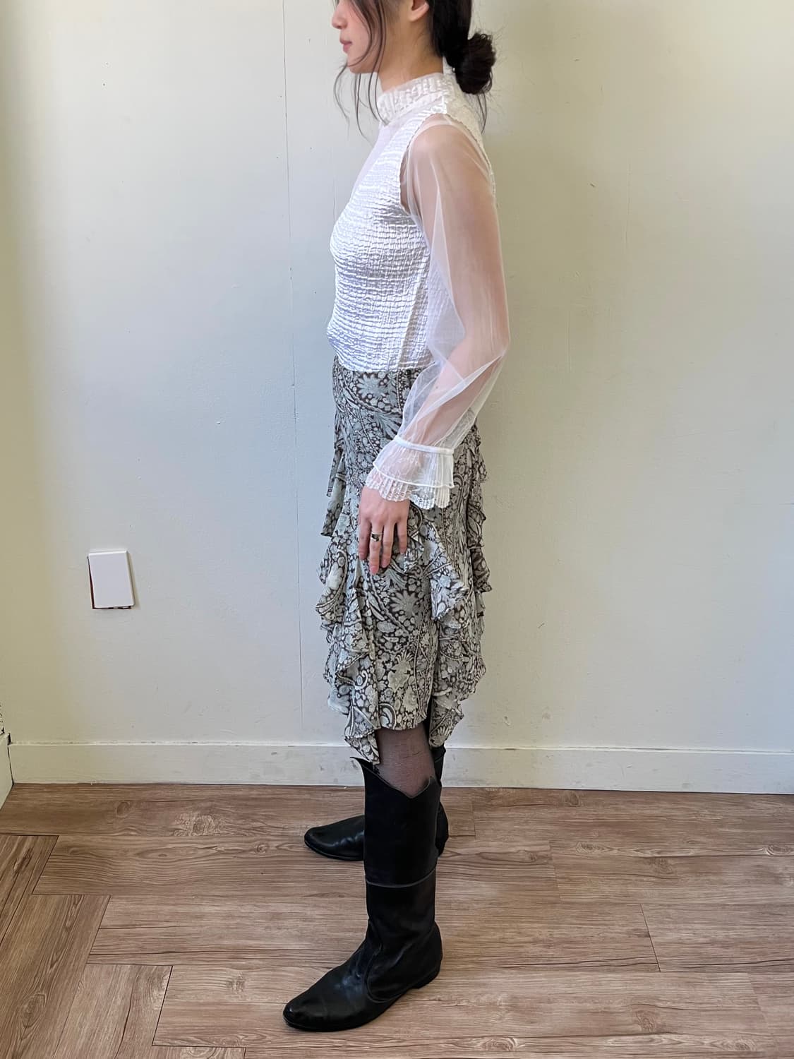 DKNY 레이스 캉캉 스커트 상품이미지8