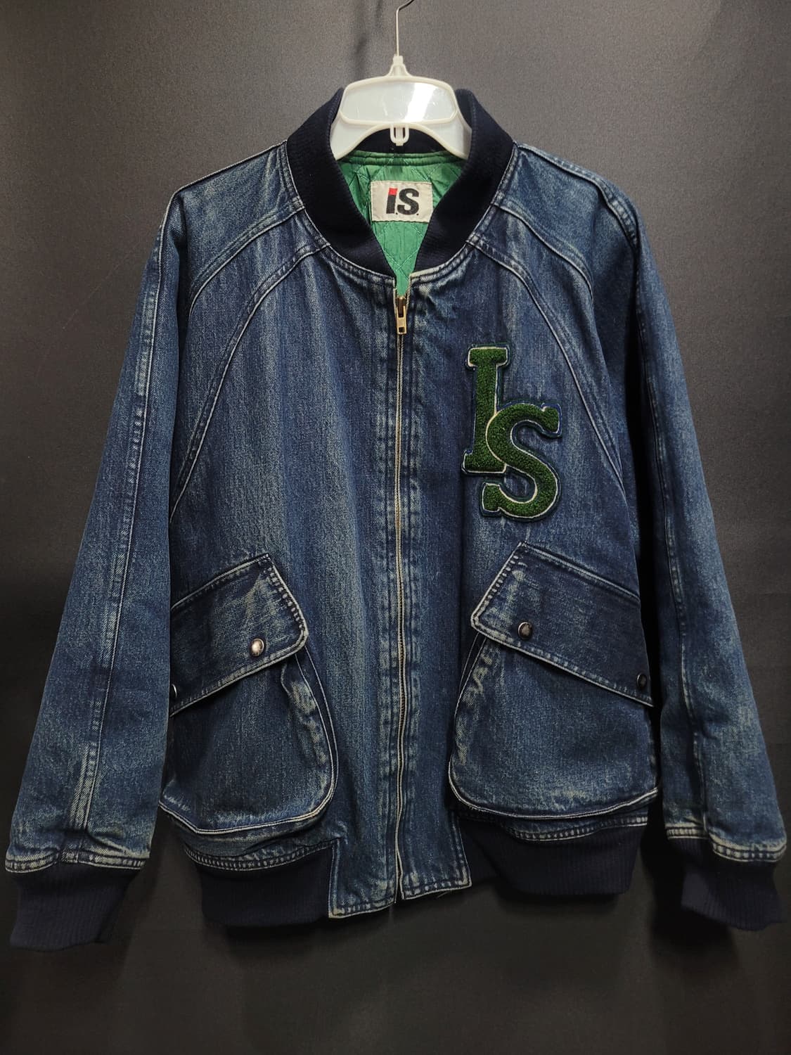 이세이미야케 아카이브 IS Logo Patch Denim Bomber  상품이미지1