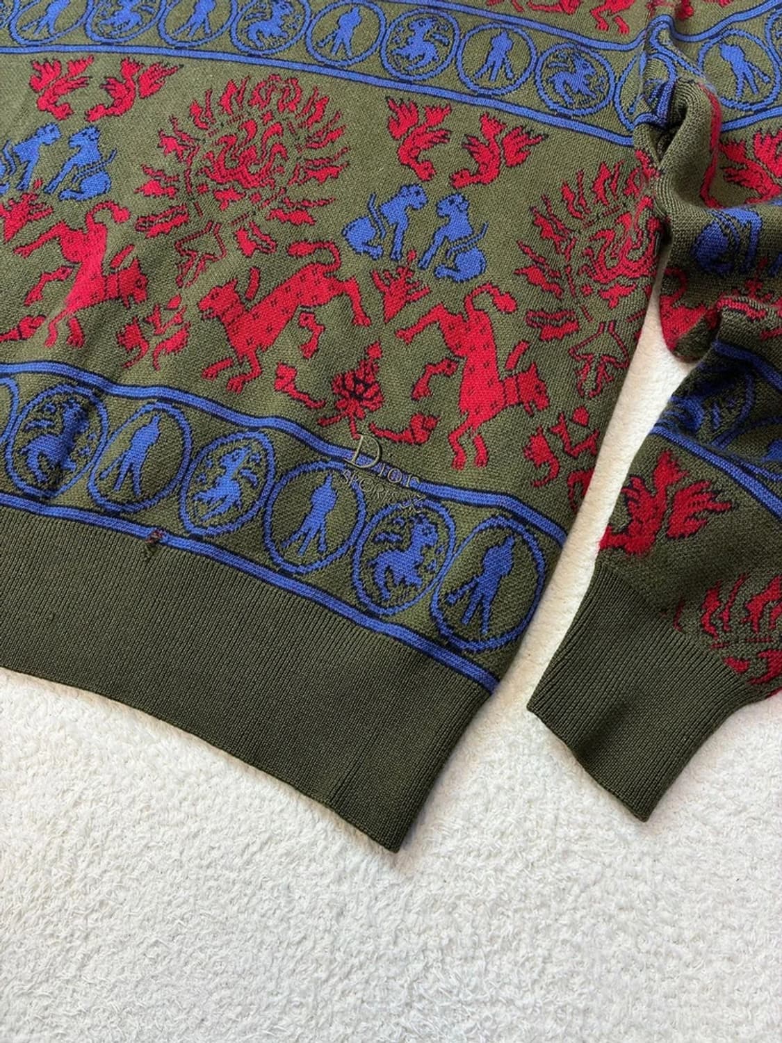 크리스찬디올 90's 멀티 배색 울 100% 니트 PN5802    상품이미지3