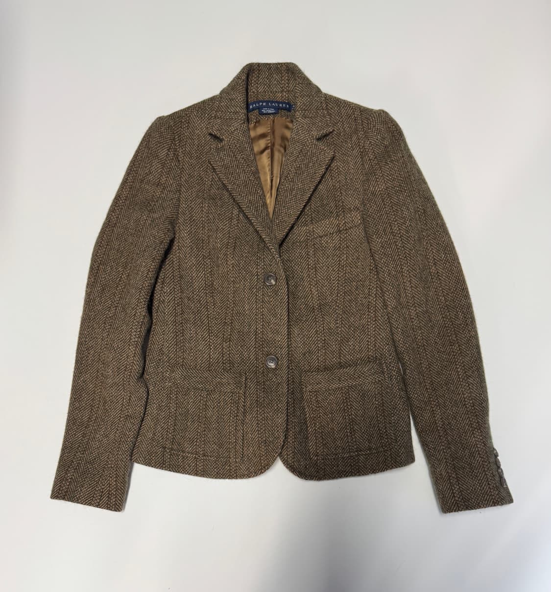 정품!! 여성 랄프로렌 이태리 램스울 헤링본 자켓 S 상품이미지1