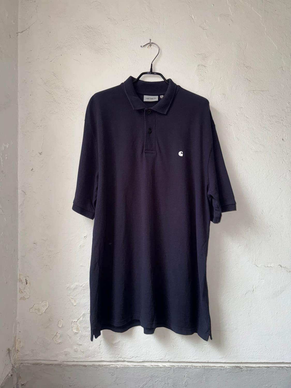 [XL]칼하트 WIP 네이비 반팔 카라티 상품이미지1