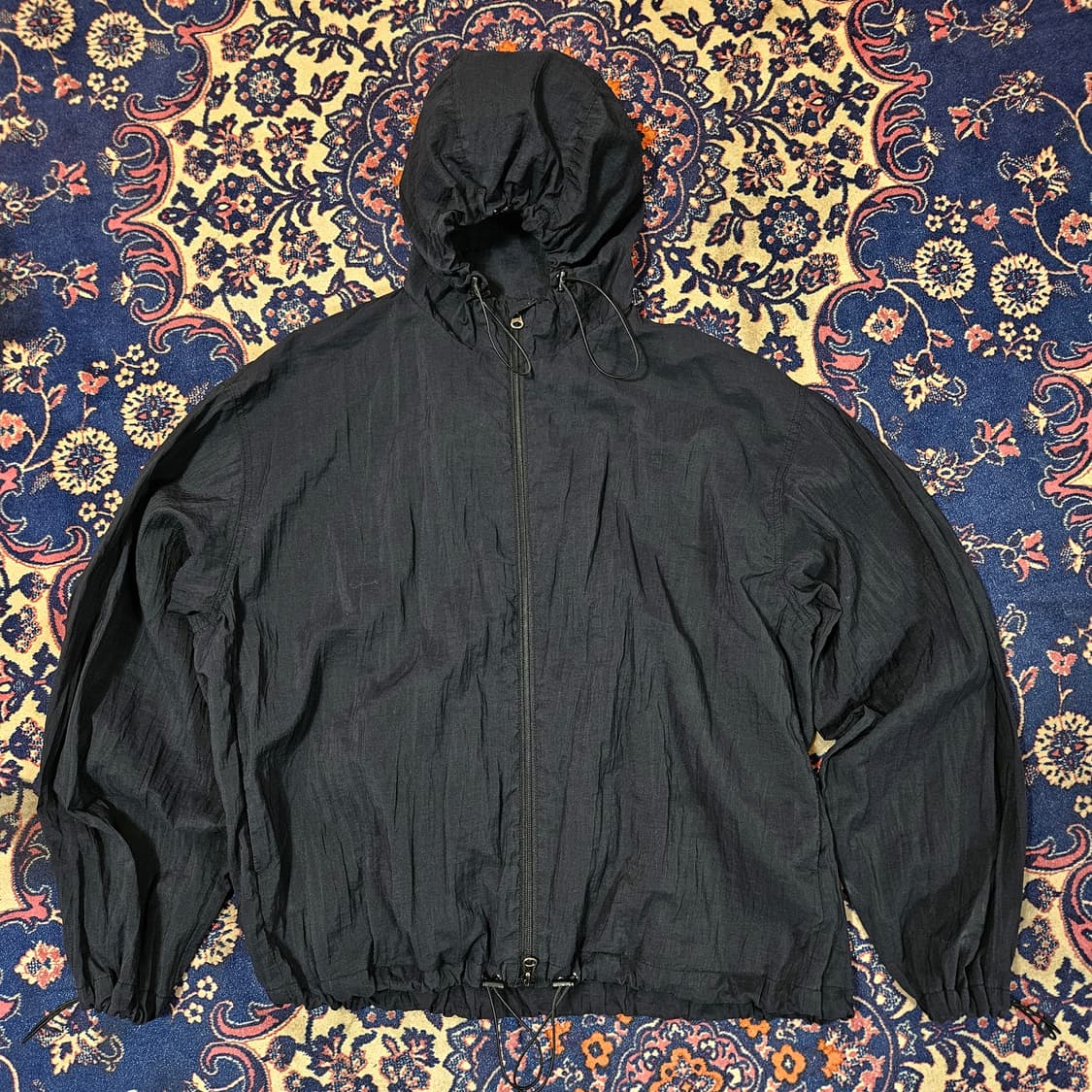 쿠어(COOR) 22ss 스트링 후드 투웨이 집업 바람막이 자켓 M 상품이미지1