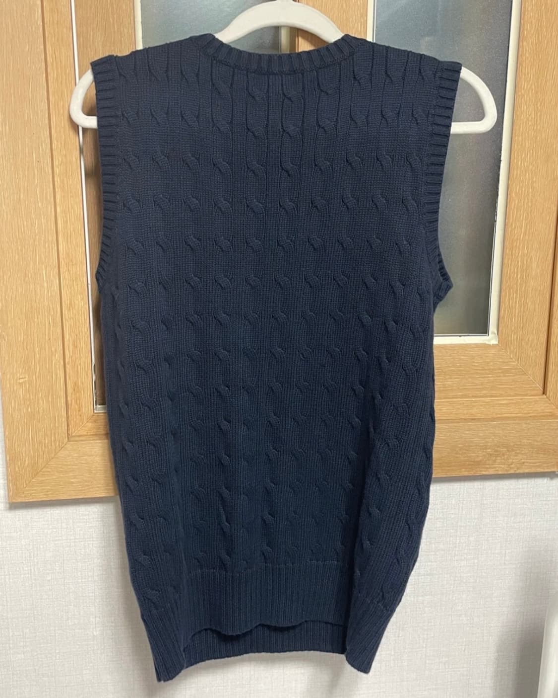 (새상품, 95-100)폴로 정품 랄프로렌 케이블 니트 조끼 네이비 상품이미지2