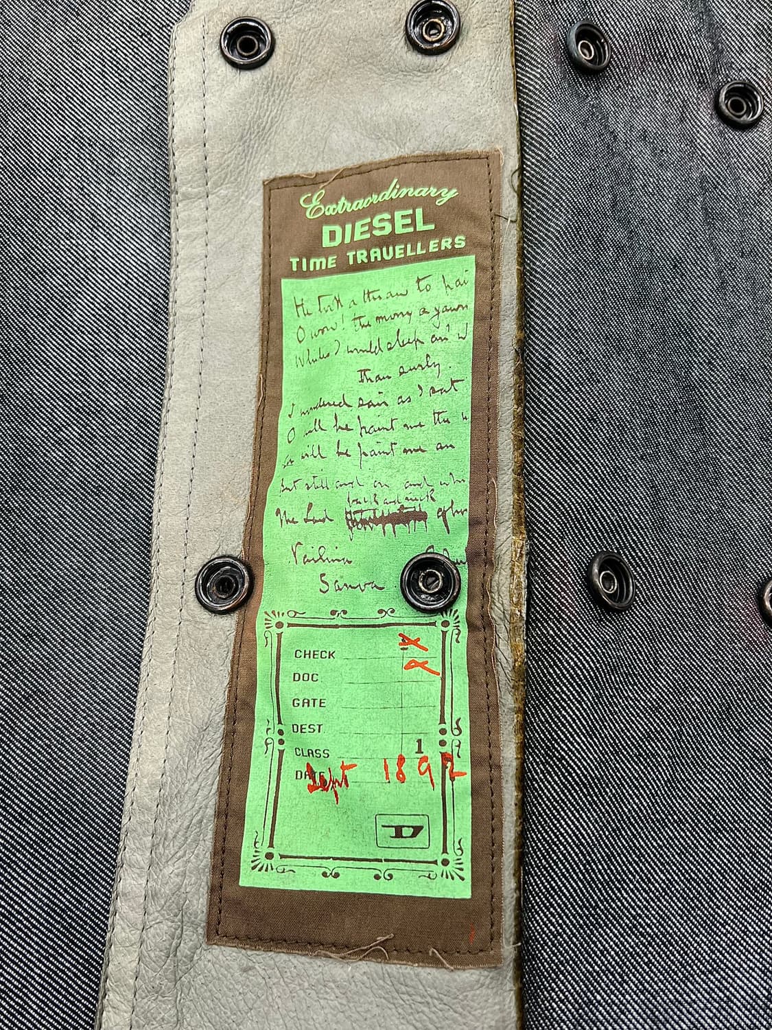 디젤 타임 트래블러스 리버시블 카라 레더 자켓 상품이미지8