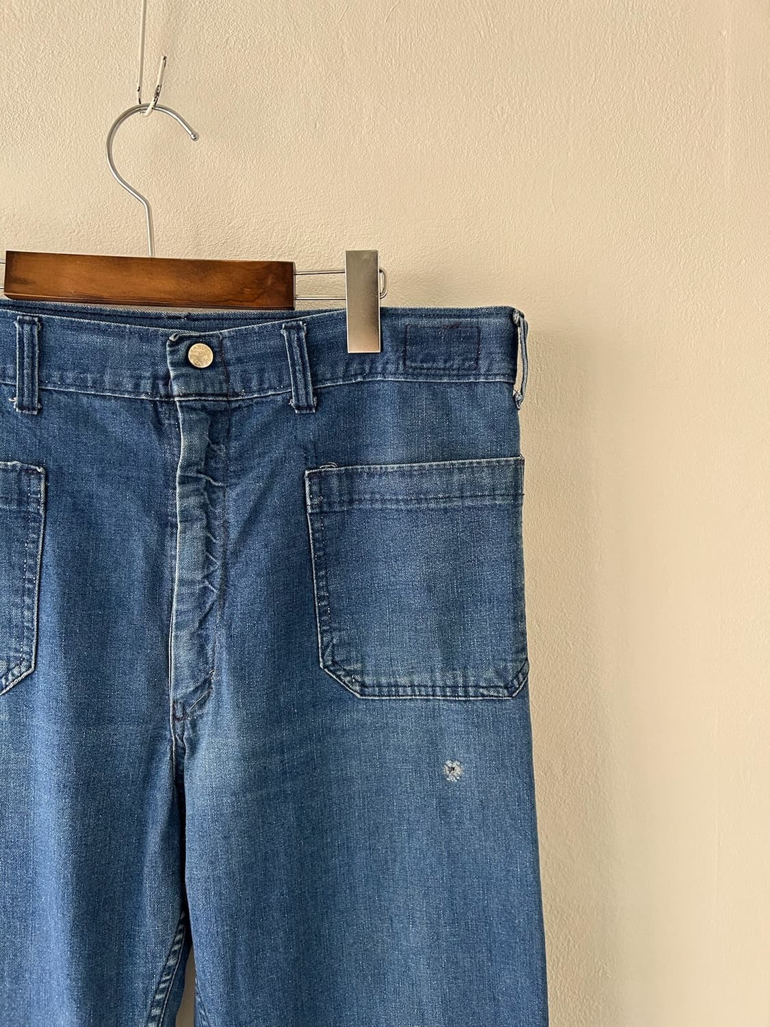70-80's Vintage US Navy Sailor Denim PT 상품이미지2