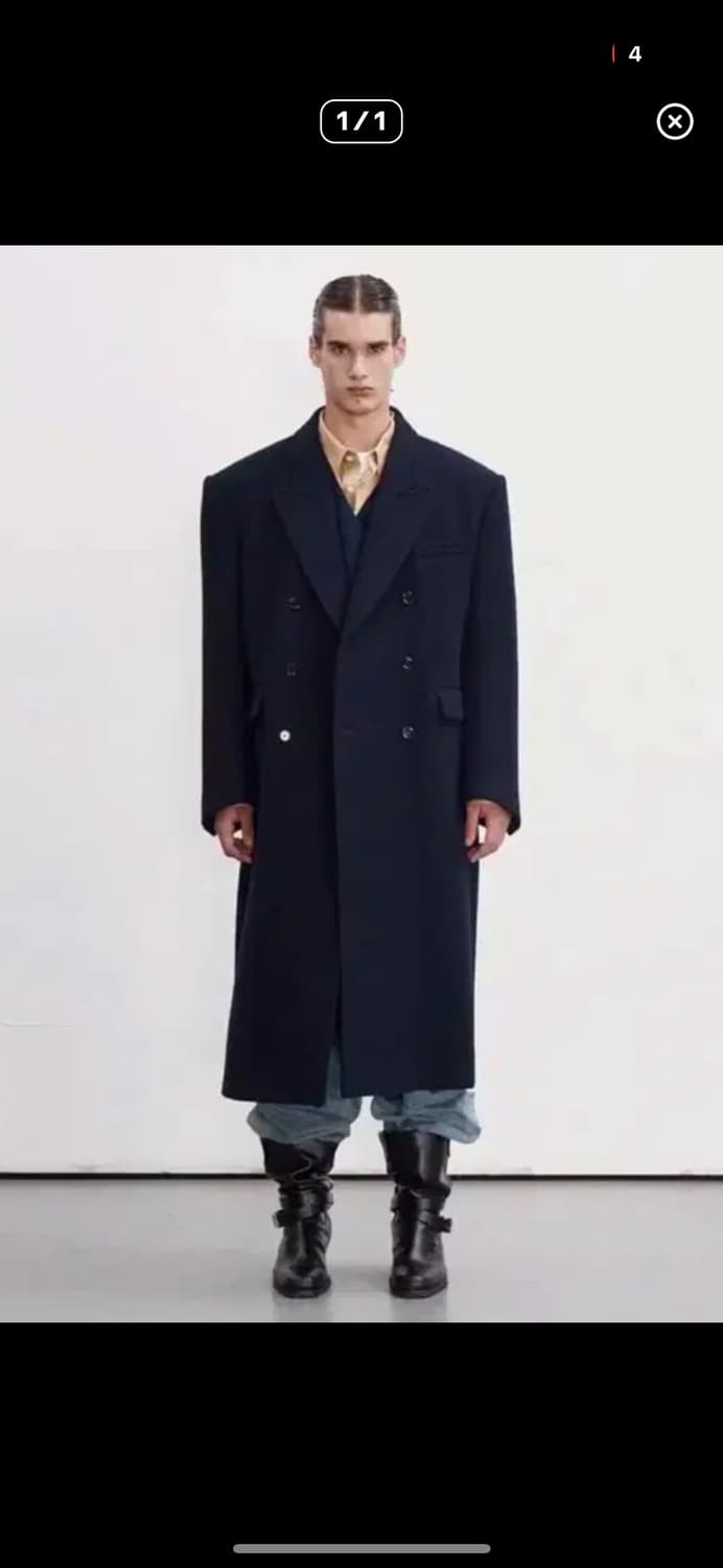 [M] 렉토 로버펠트 코트 네이비 M 상품이미지1