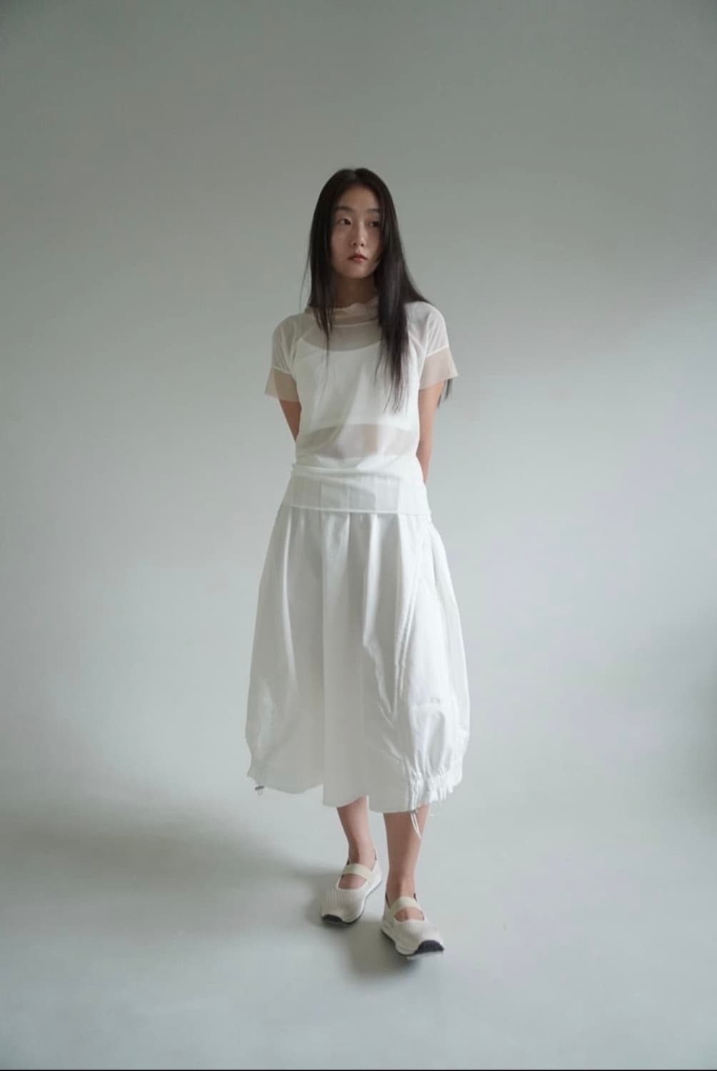 애프터먼데이 슬리키 팟 스토퍼 스커트 상품이미지3