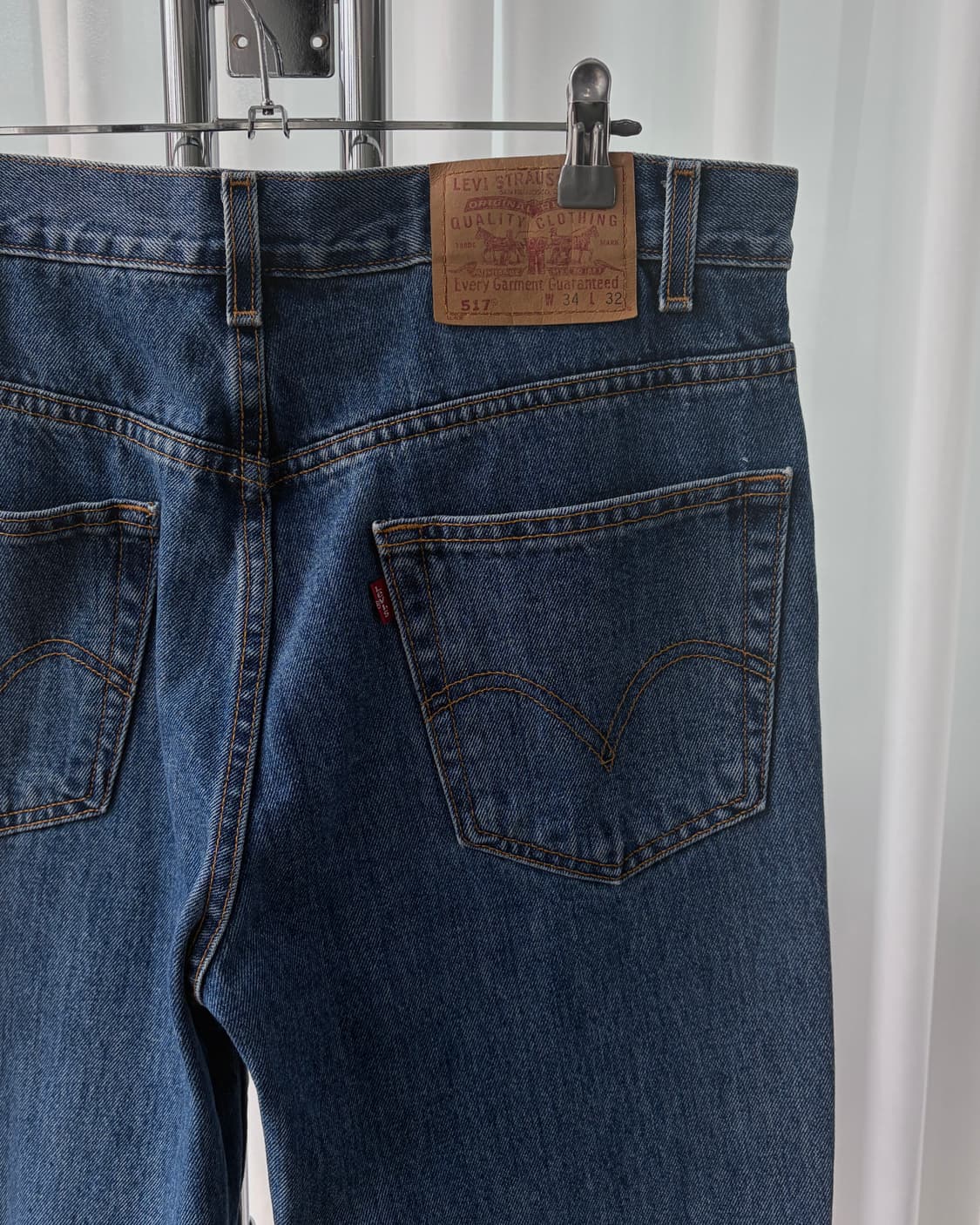 [33인치]리바이스 00s 멕시코산 517 부츠컷 데님 팬츠 상품이미지5