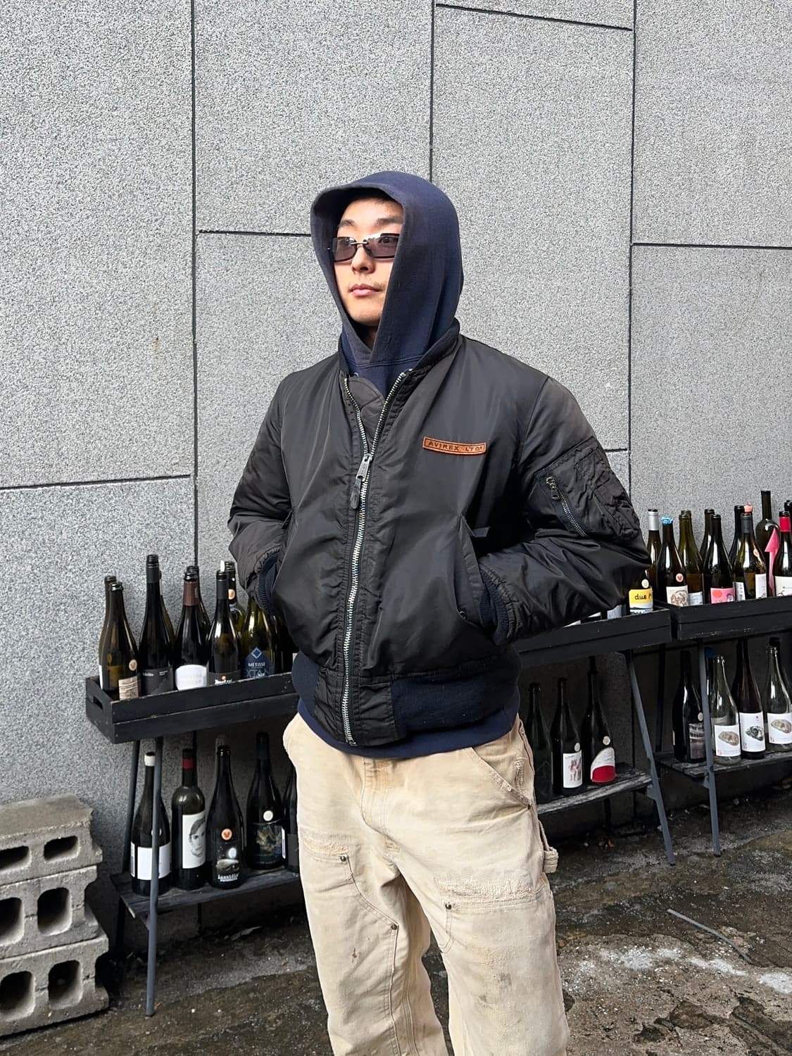 Avirex back logo Ma-1 flight bomber JK 상품이미지3