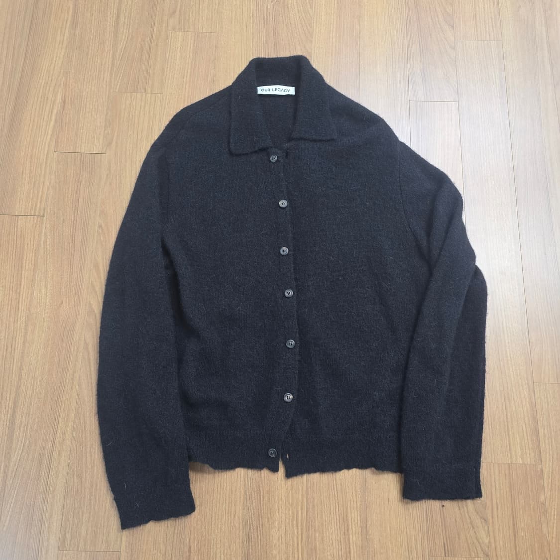 (48) 아워레가시 이브닝 폴로 가디건 자켓 블랙 상품이미지1