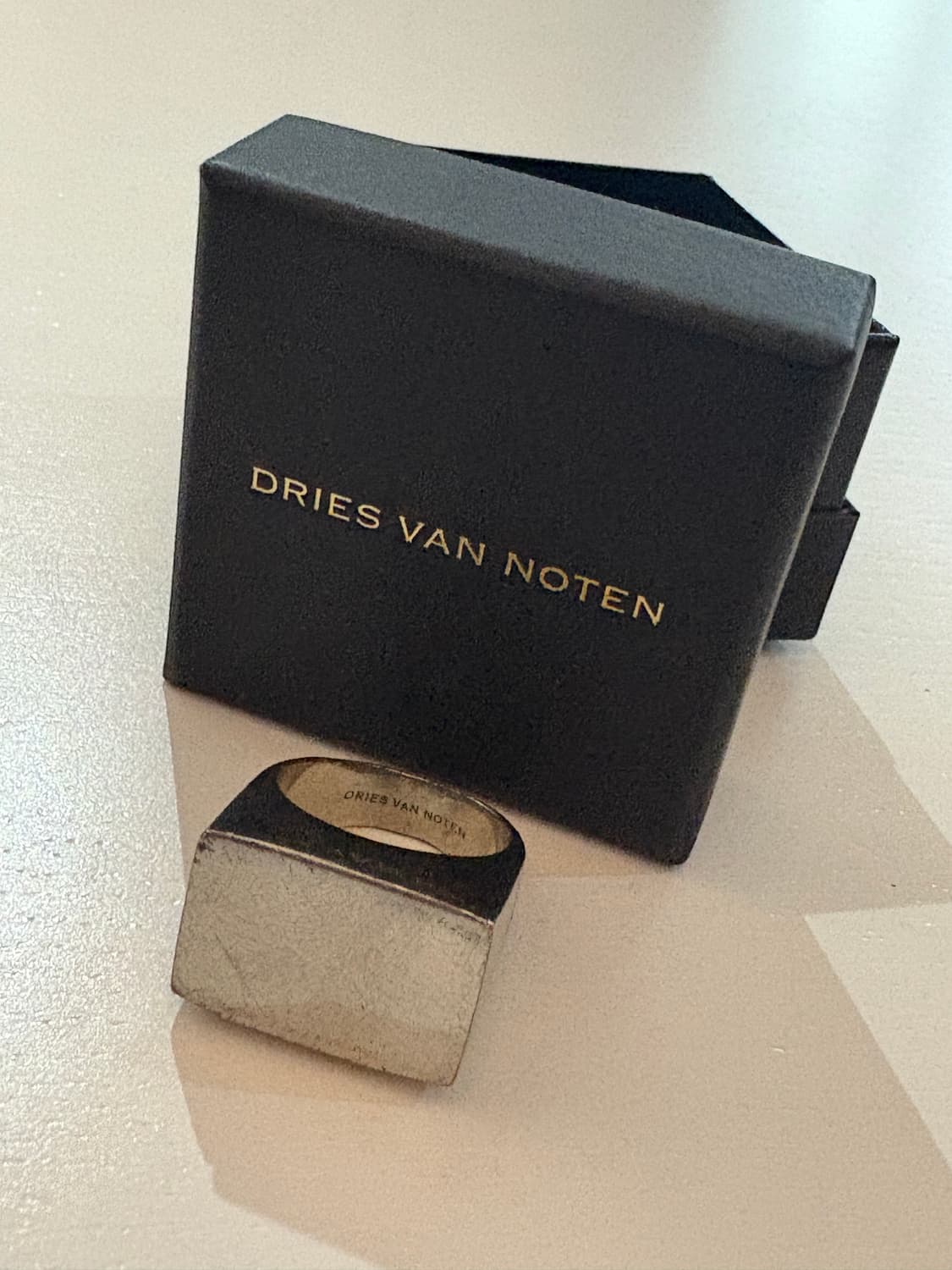 TTF✳️드리스반노튼 스퀘어 블럭 링 상품이미지2