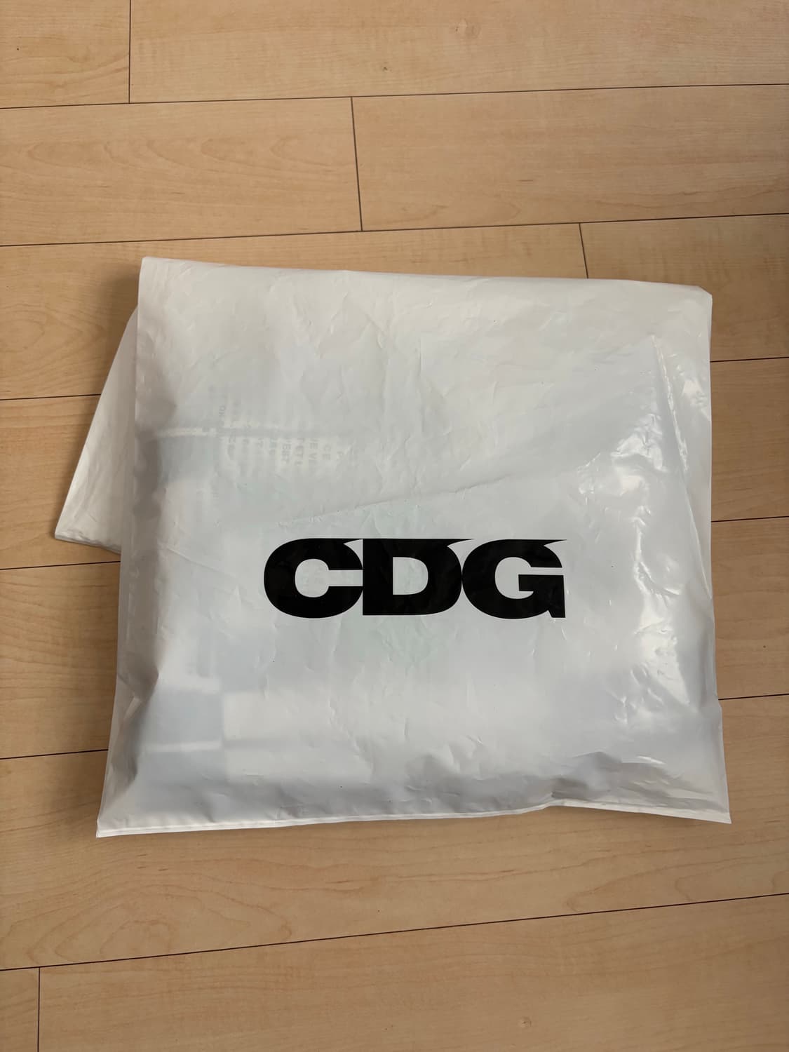 CDG 로고 체크 머플러 화이트 블랙 목도리 상품이미지5