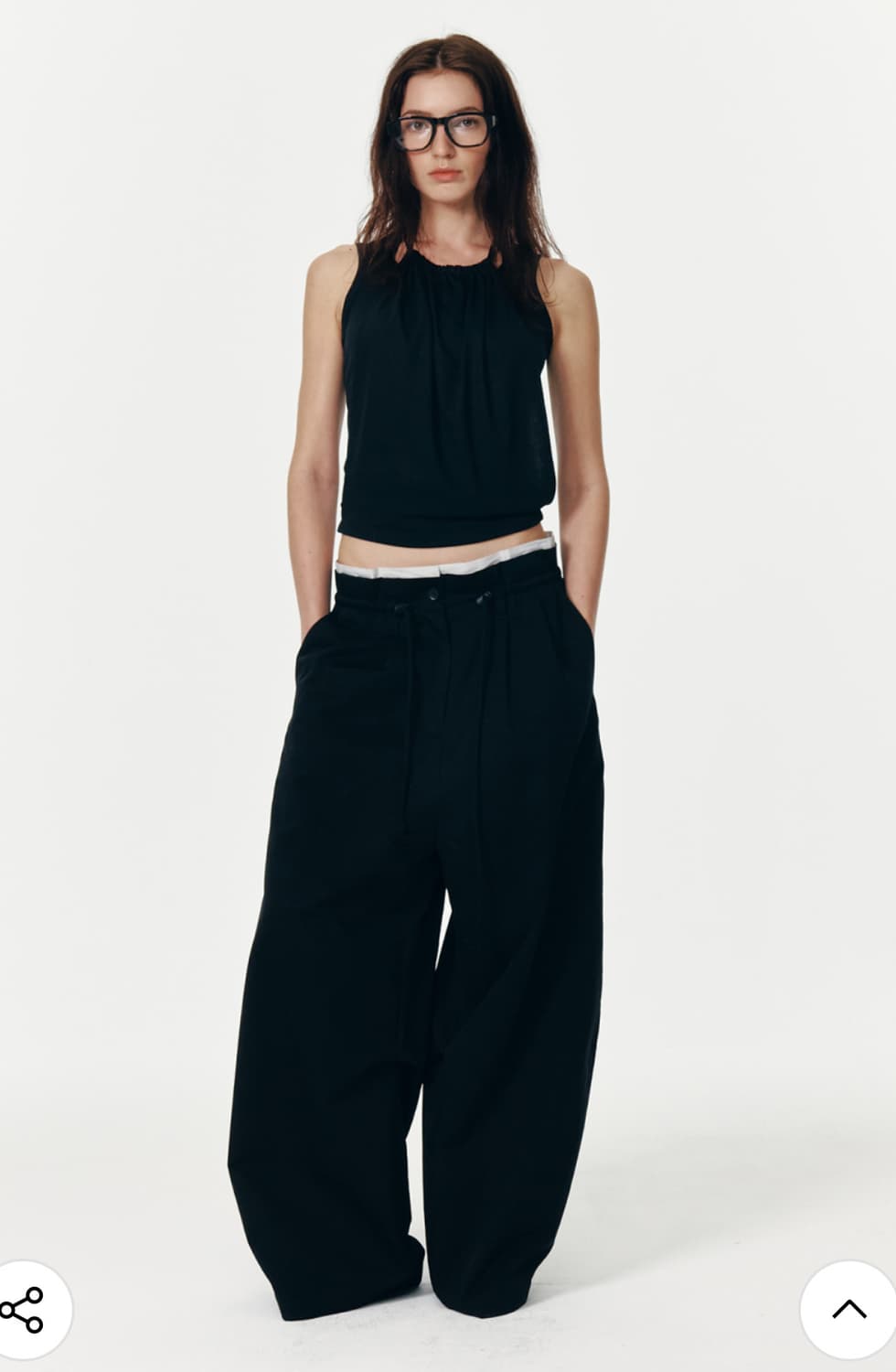 다이닛 블랙 팬츠 상품이미지1