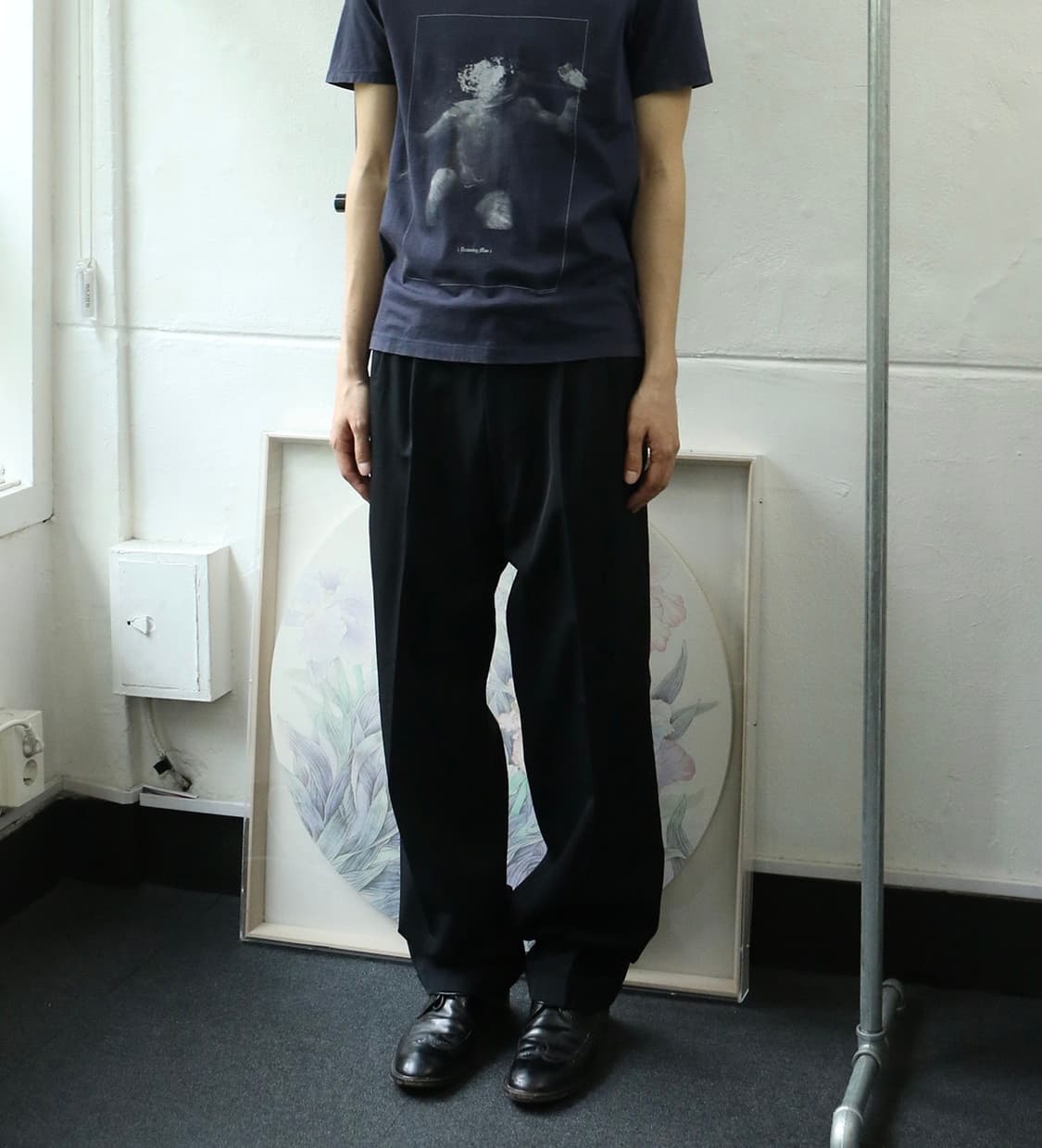 와이즈 포 맨 블랙 트라우저  상품이미지1