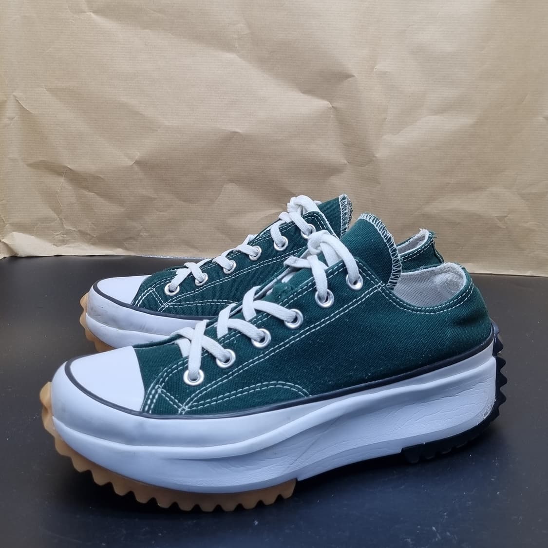 컨버스 런스타 하이크 로우 그린 스니커즈255 상품이미지1