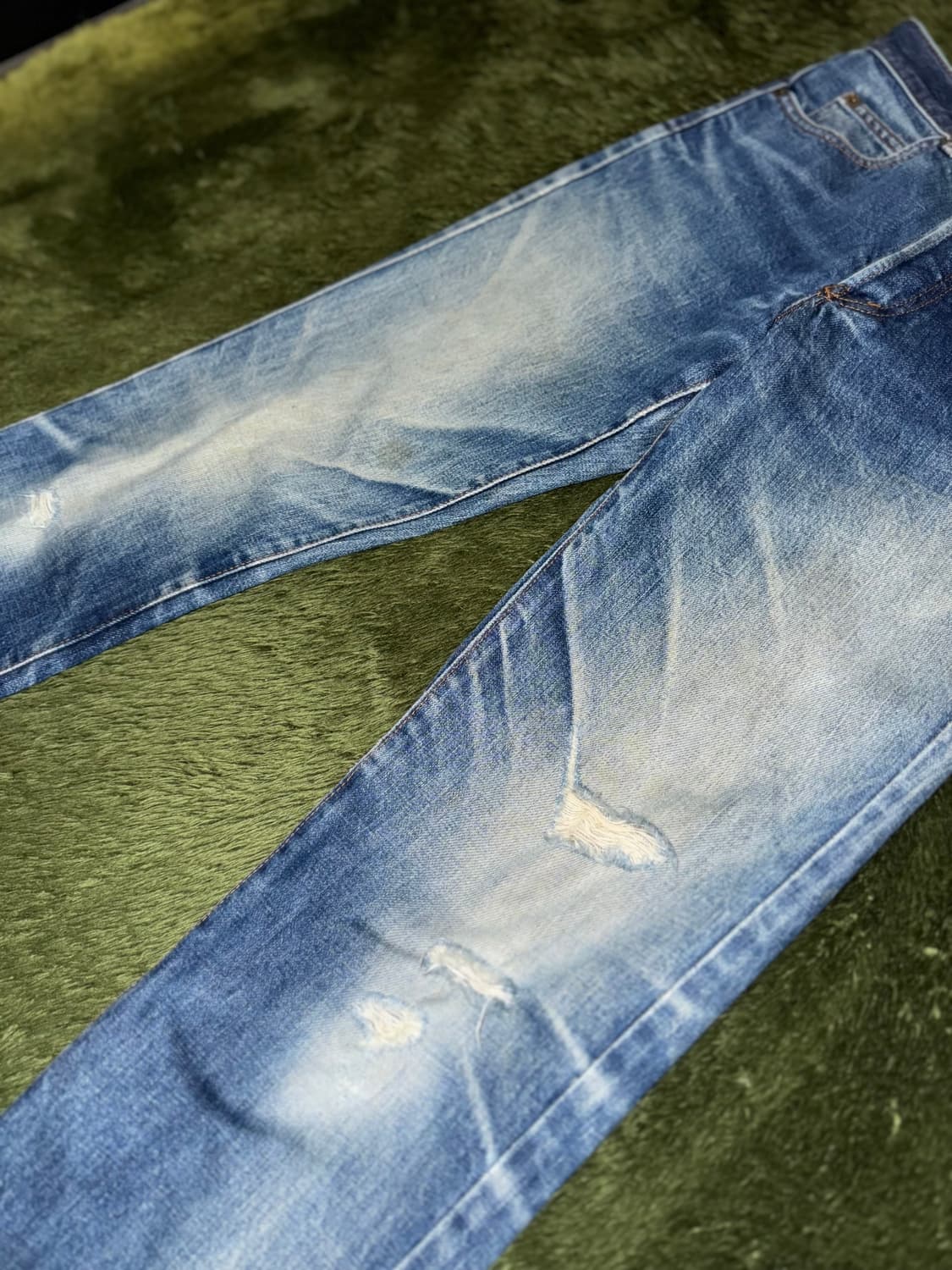 90s Kenzo Jeans 겐조 버튼 플라이 빈티지 워싱 데님 팬츠 상품이미지5