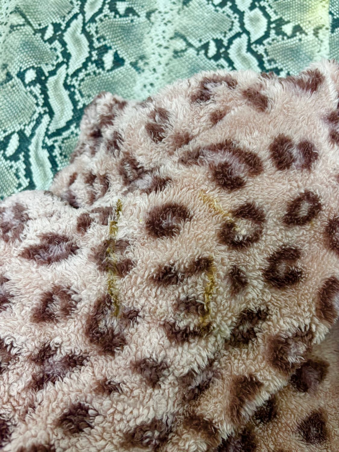 [GAL]Pink Leopard Ears Detail Fleece Hoo 상품이미지9
