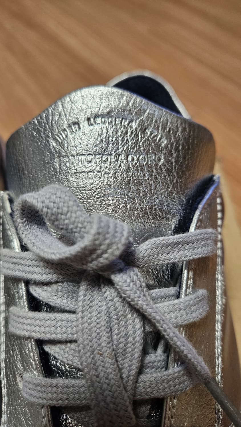 판토폴라 도로(Pantofola d'Oro)의 실버 가죽 상품이미지2