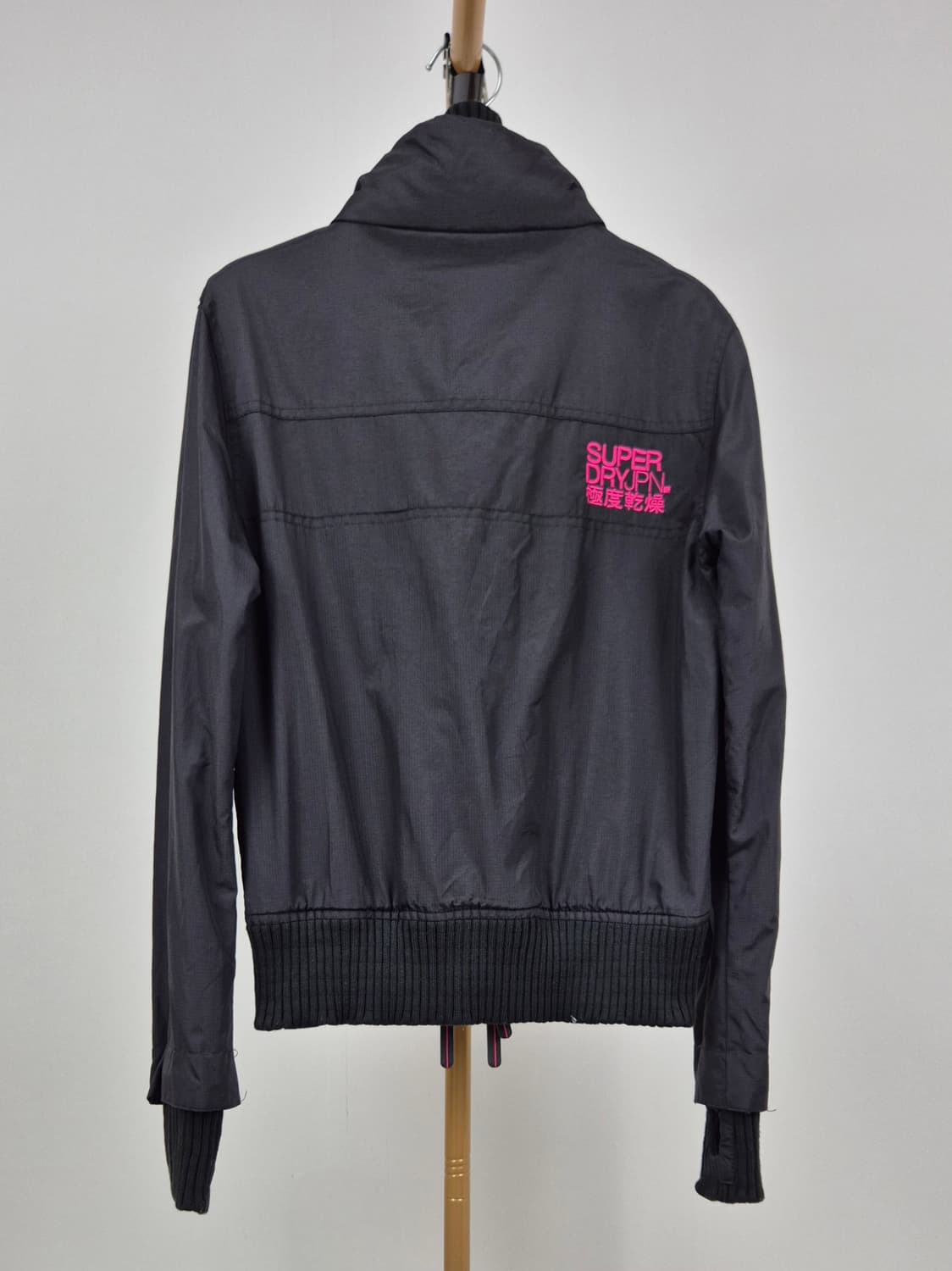 Superdry 블랙 하이넥 집업 재킷 S 상품이미지2