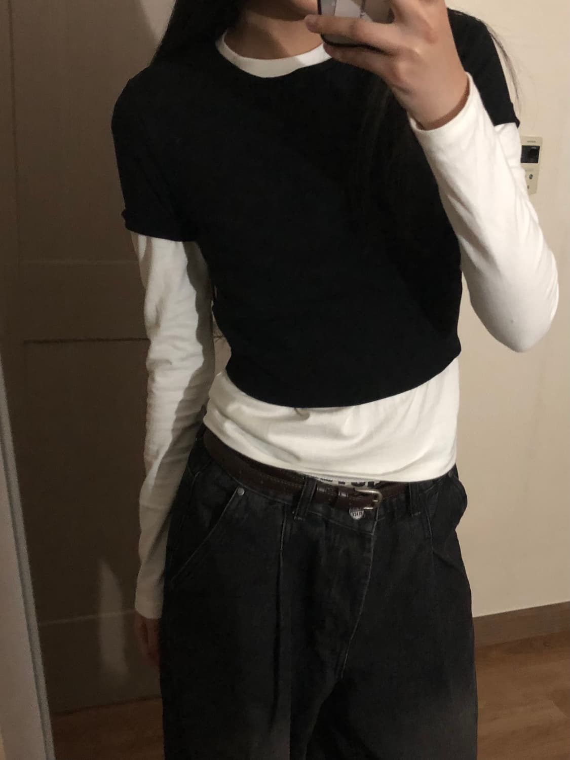 Mutual 뮤추얼 립드 긴팔티 화이트 상품이미지4