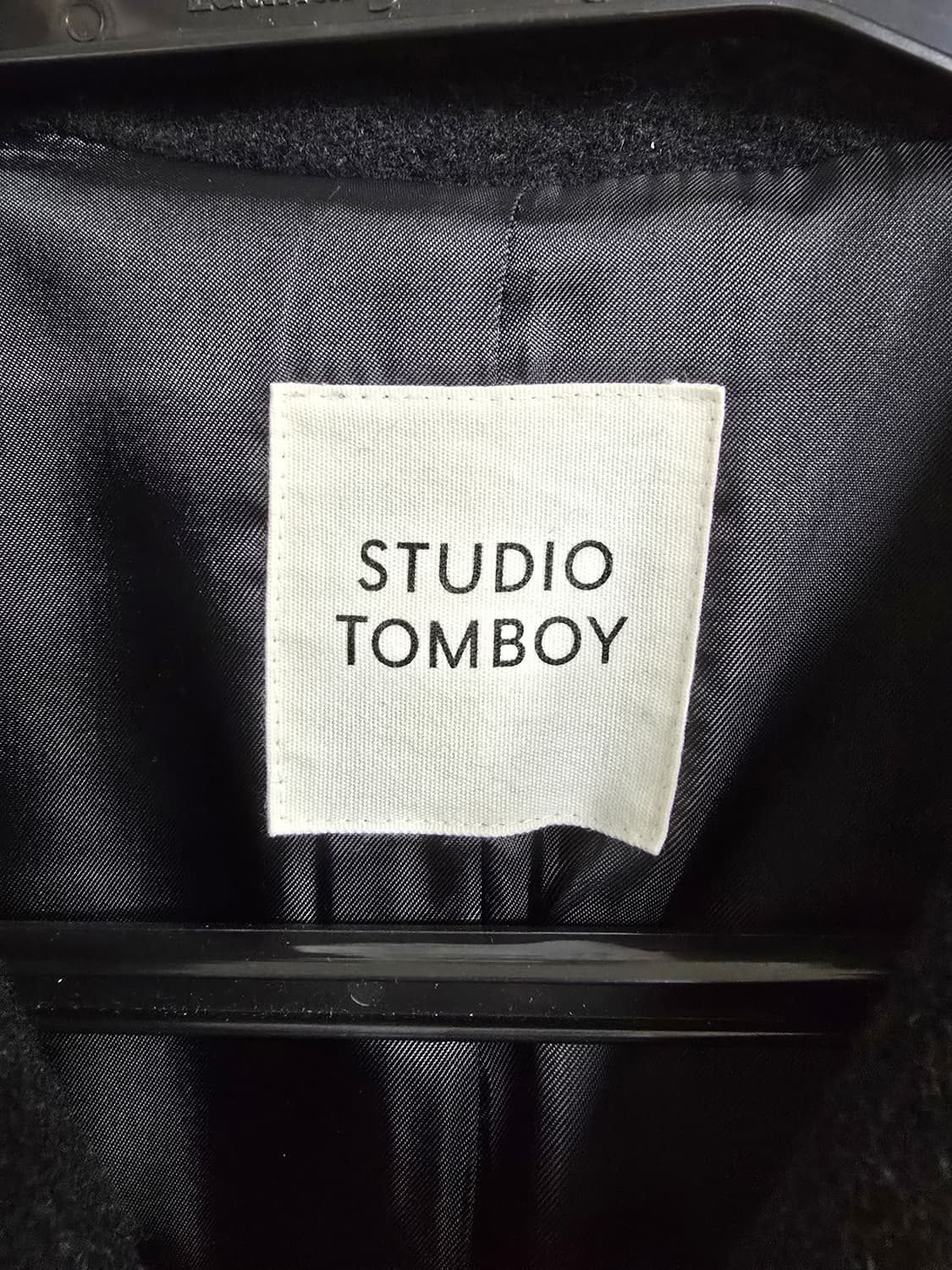 스튜디오톰보이 블랙 캐시미어 코트 (1967) 상품이미지3