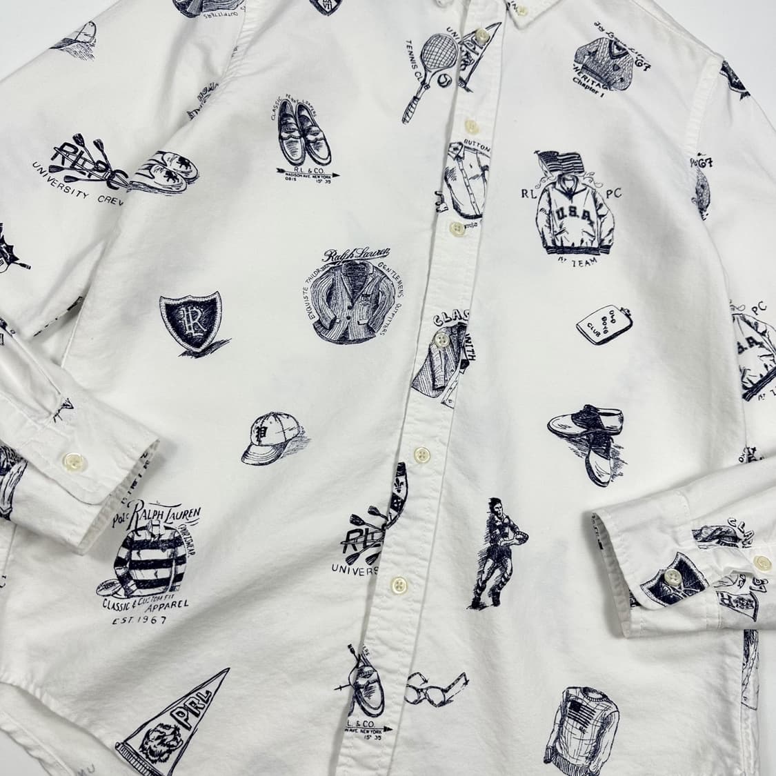 폴로 랄프로렌 클래식 걸즈 화이트 셔츠 (실측 S 여성추천) 상품이미지3