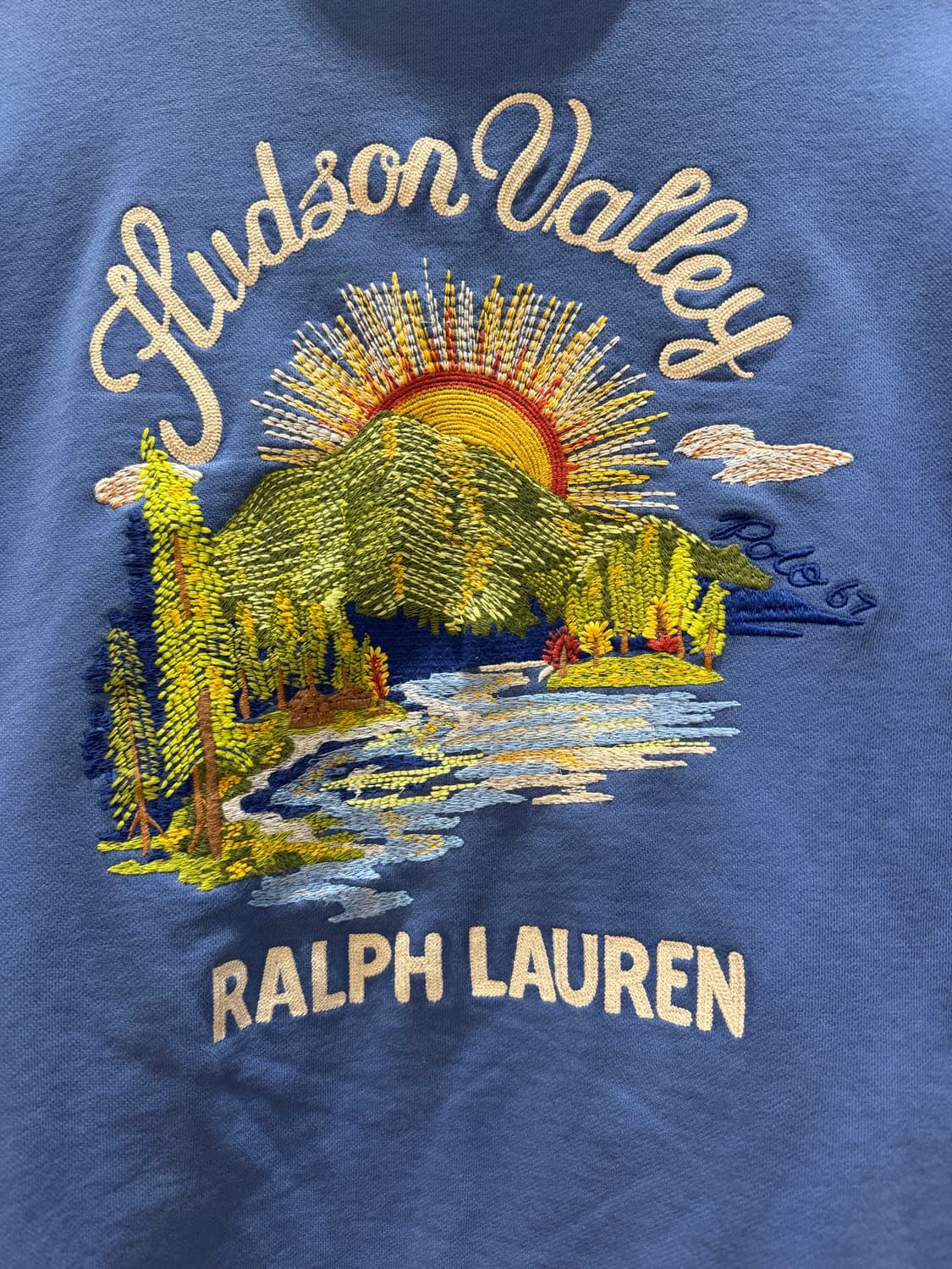 폴로 랄프로렌 허든슨밸리 블루 스웻셔츠자켓 상품이미지3