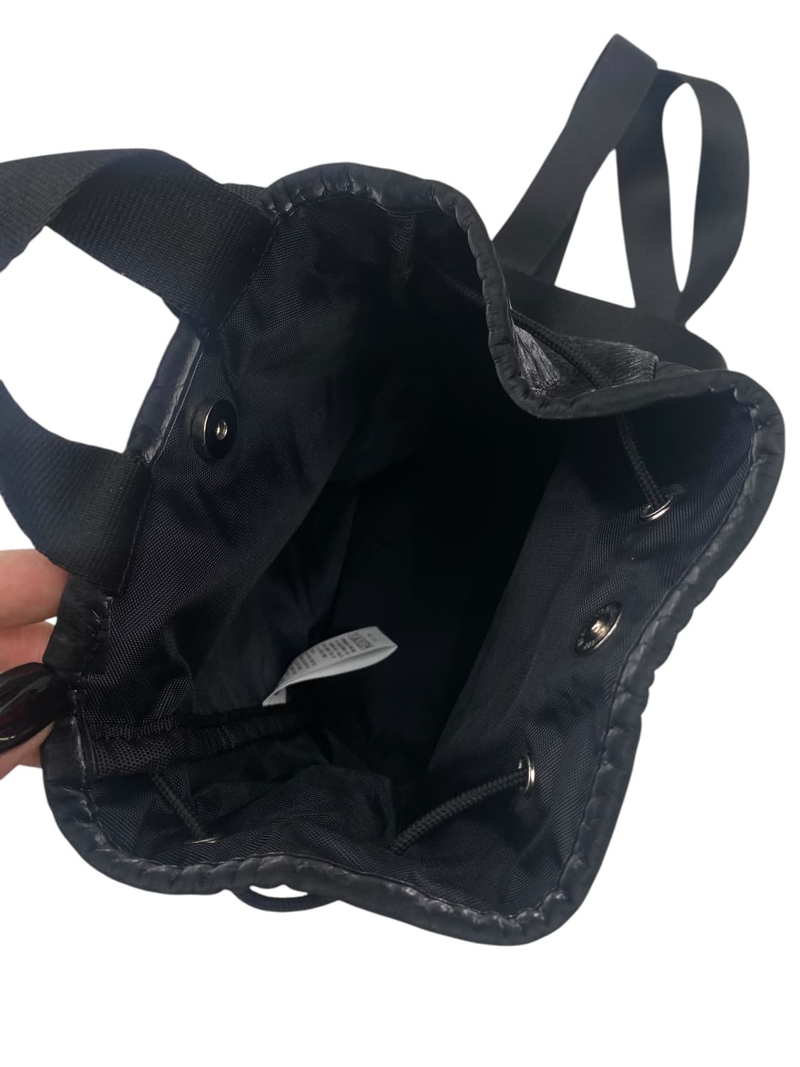 emis 이미스 블랙 드로우스트링 미니백팩 상품이미지3